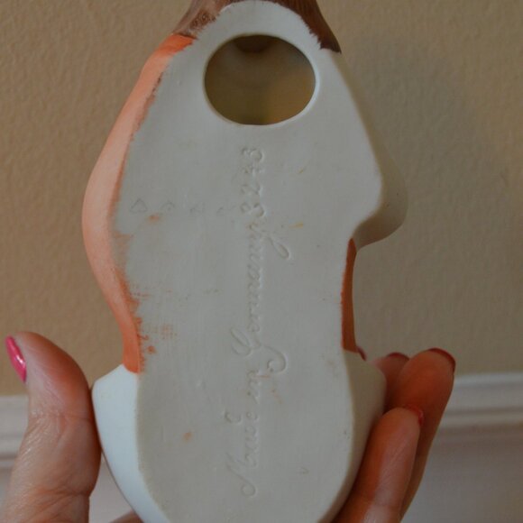 Vintage Antique Sacred Heart of Jesus bisque porcelain Holy water font Germany - Picture 3 of 9